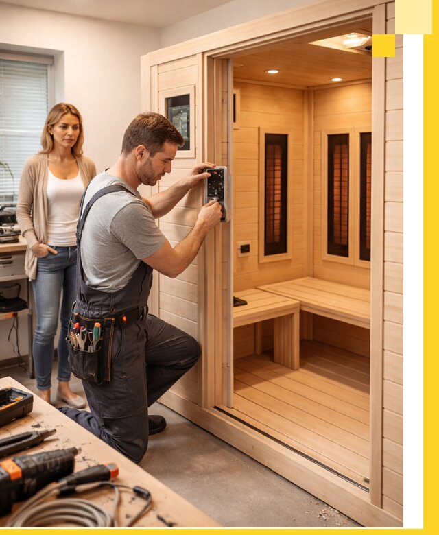 Инфракрасные сауны под ключ в Полевской продажа и установка