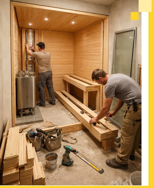 Проектирование и установка домашних саун под ключ в Полевской