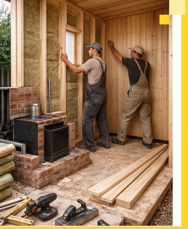 Строительство и установка дачных саун под ключ в Полевской