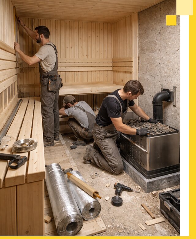 Индивидуальные сауны на заказ в Полевской под ключ, проект и монтаж