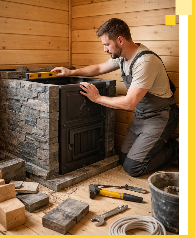 Производство и установка печей для саун под ключ в Полевской