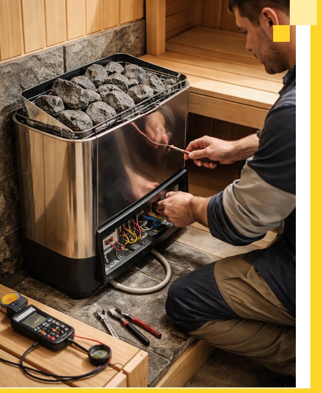 Продажа и установка электрокаменок для саун в Полевской