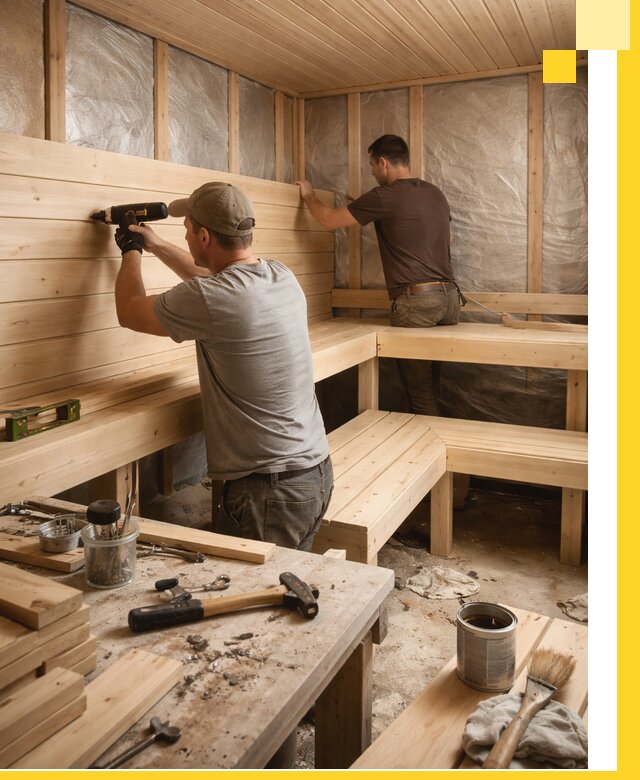 Профессиональная отделка бань и саун под ключ в Полевской