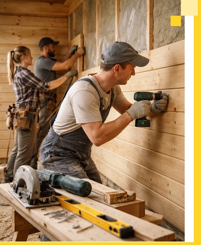 Обшивка бань под ключ в Полевской: отделка стен и потолков