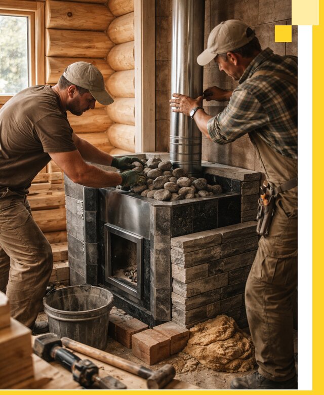 Строительство и отделка русских бань под ключ в Полевской