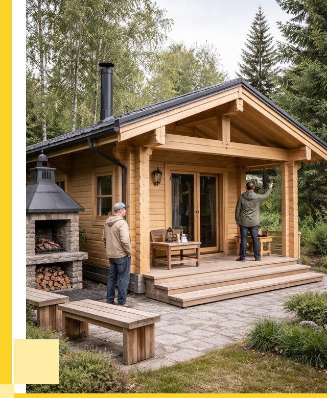 Деревянные бани под ключ в Полевской от 461925 р. | ЭриданПлв