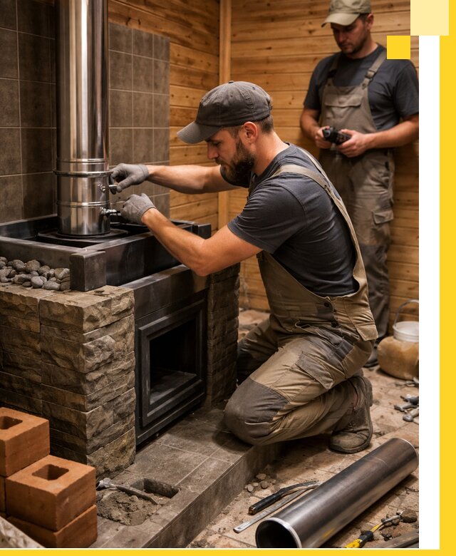 Изготовление и установка банных печей под ключ в Полевской