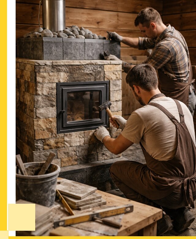 Облицовка банной печи в Полевской от 15398 р. | ЭриданПлв