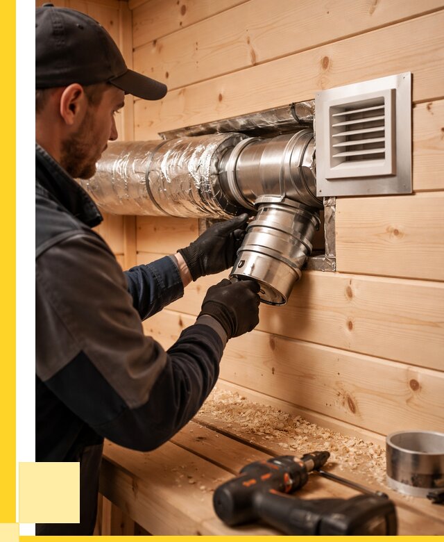 Монтаж вентиляции бани в Полевской от 12318 р. | ЭриданПлв