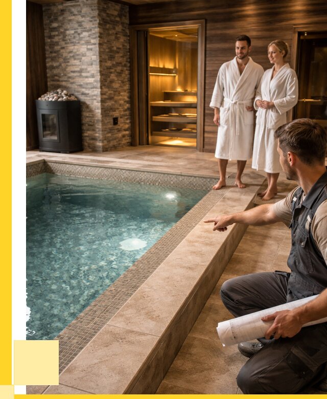 Проект бани с бассейном под ключ в Полевской от 66723 р. | ЭриданПлв