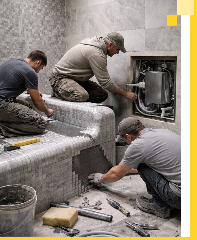 Проекты хамамов под ключ в Полевской и дизайн и строительство