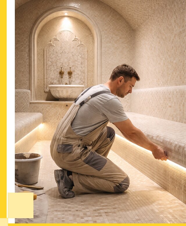 Отделка хамамов под ключ в Полевской от 5646 р. | ЭриданПлв