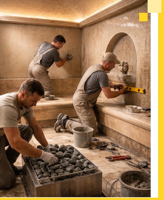 Проектирование и строительство хамама и сауны в Полевской