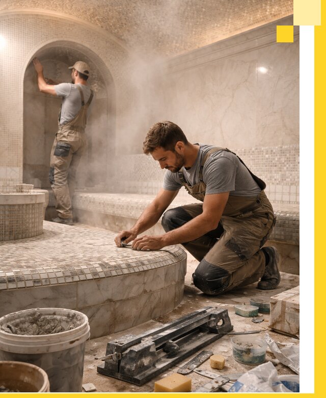 Профессиональный дизайн хамама и SPA под ключ в Полевской