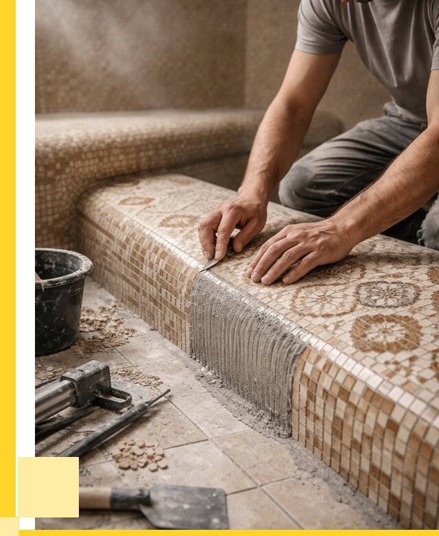 Плитка для хамама под ключ в Полевской от 3593 р. | ЭриданПлв